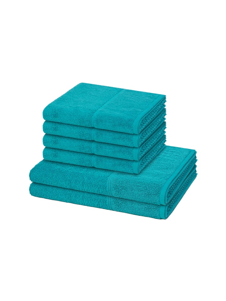 Möve for Frottana 4 X Handtuch 2 X Duschtuch im Set Pearl in Ocean günstig kaufen 6