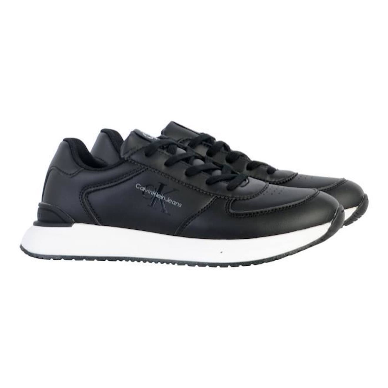 Basket à Lacets Calvin Klein Jeans Low Cut Lace-Up noir