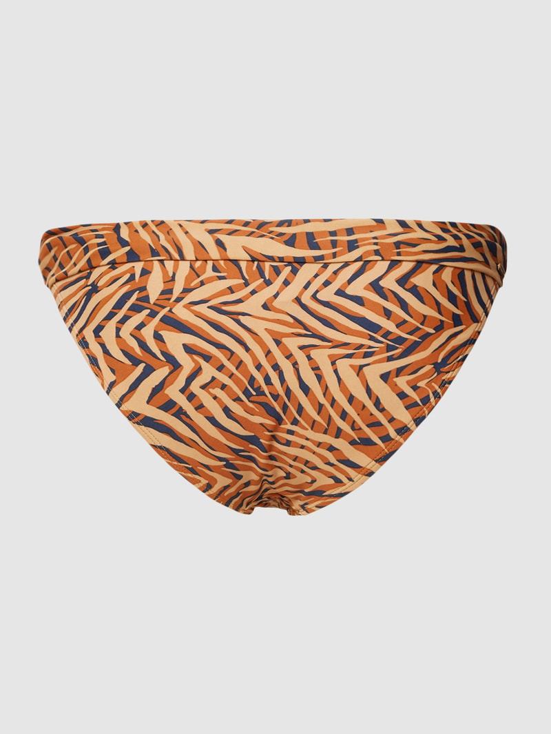 Bikini-Slip mit Animal-Print Modell 'YINDI' in rosé