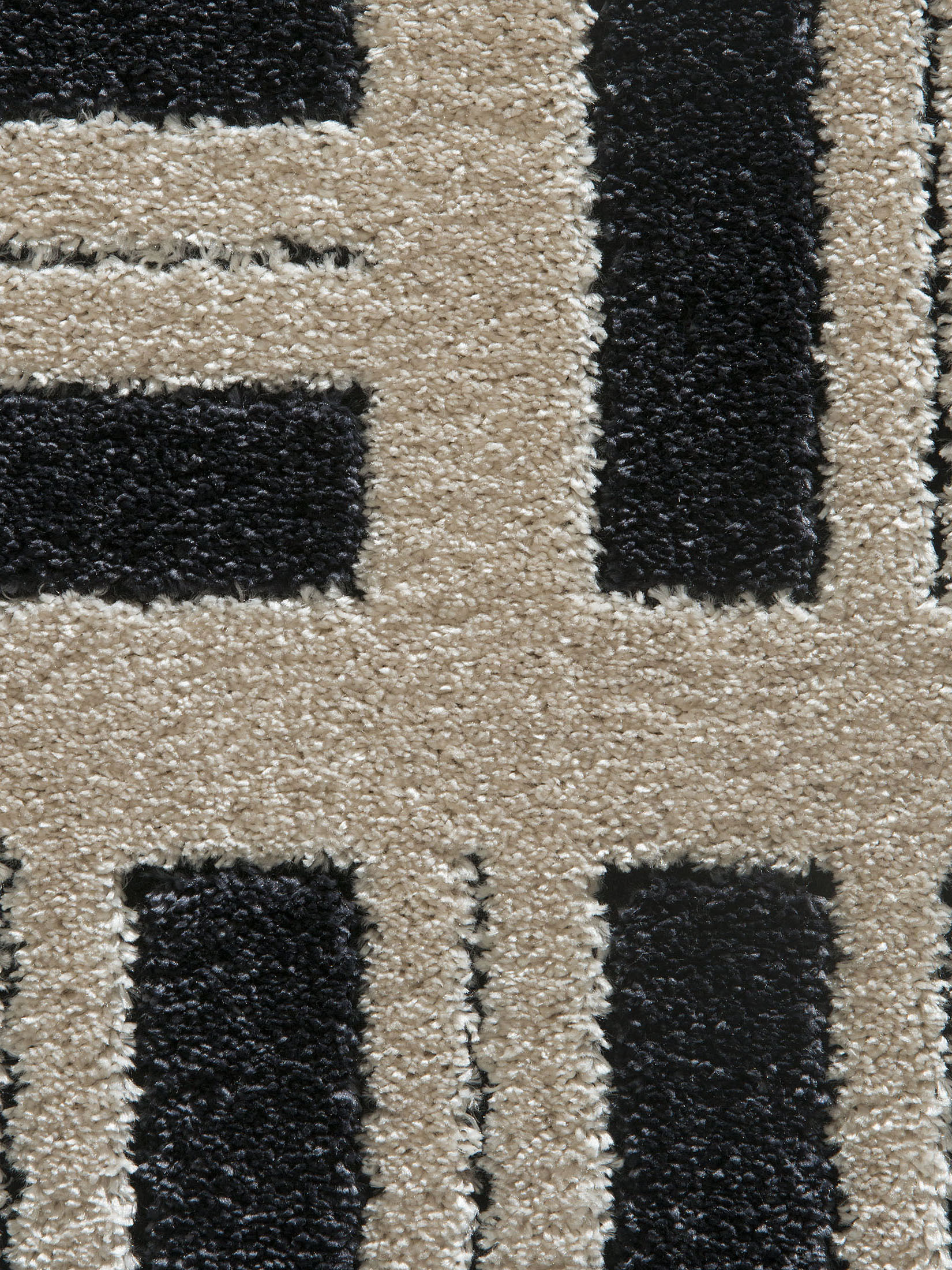 Rieseby Moderner Teppich, Black/White