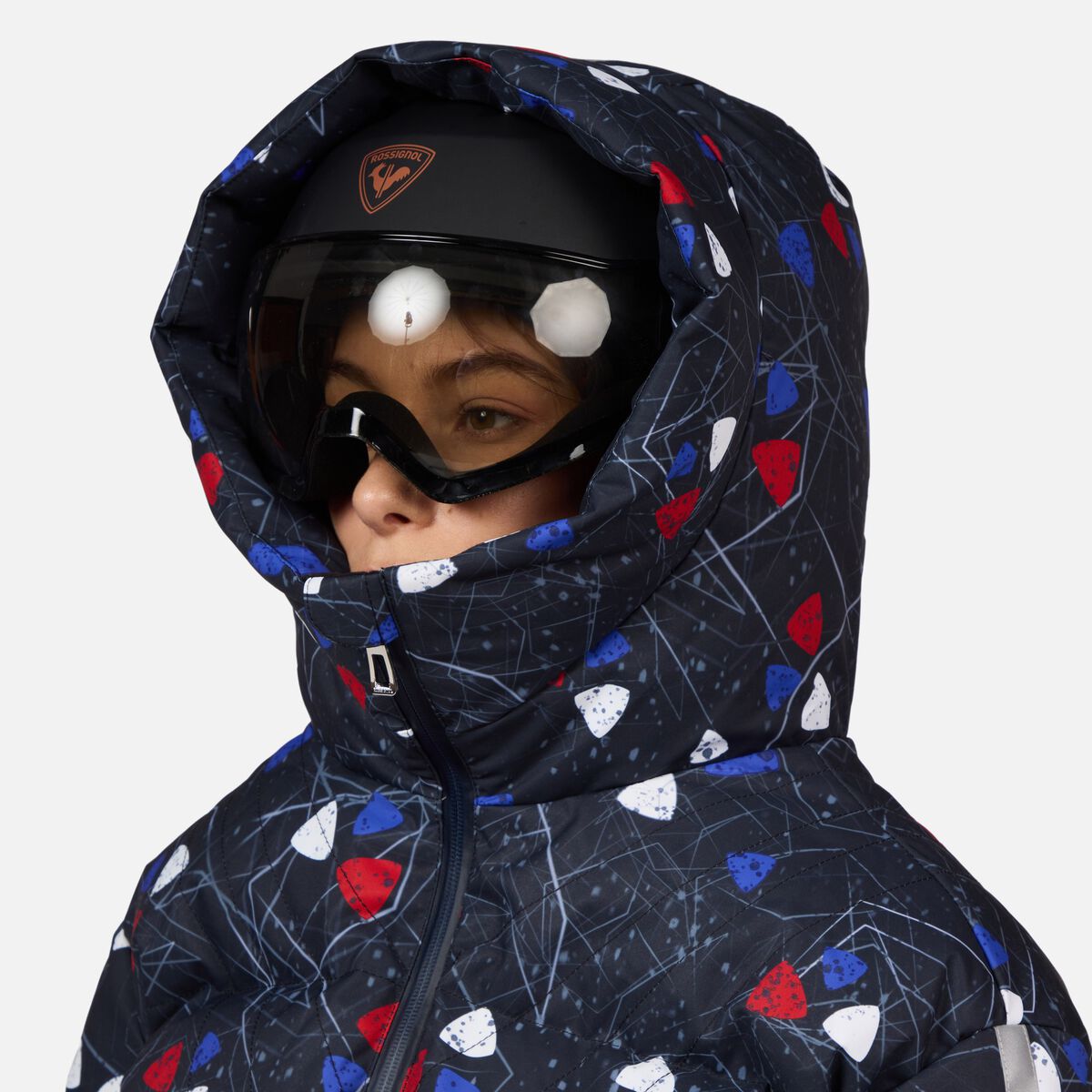 Damen-Daunenskijacke mit Print Ventina
