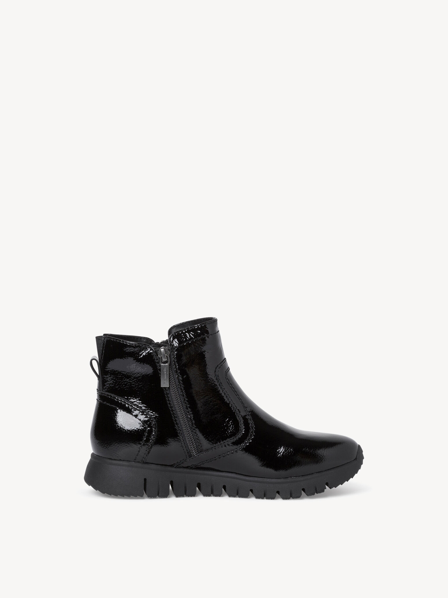 Bottine en cuir - noir