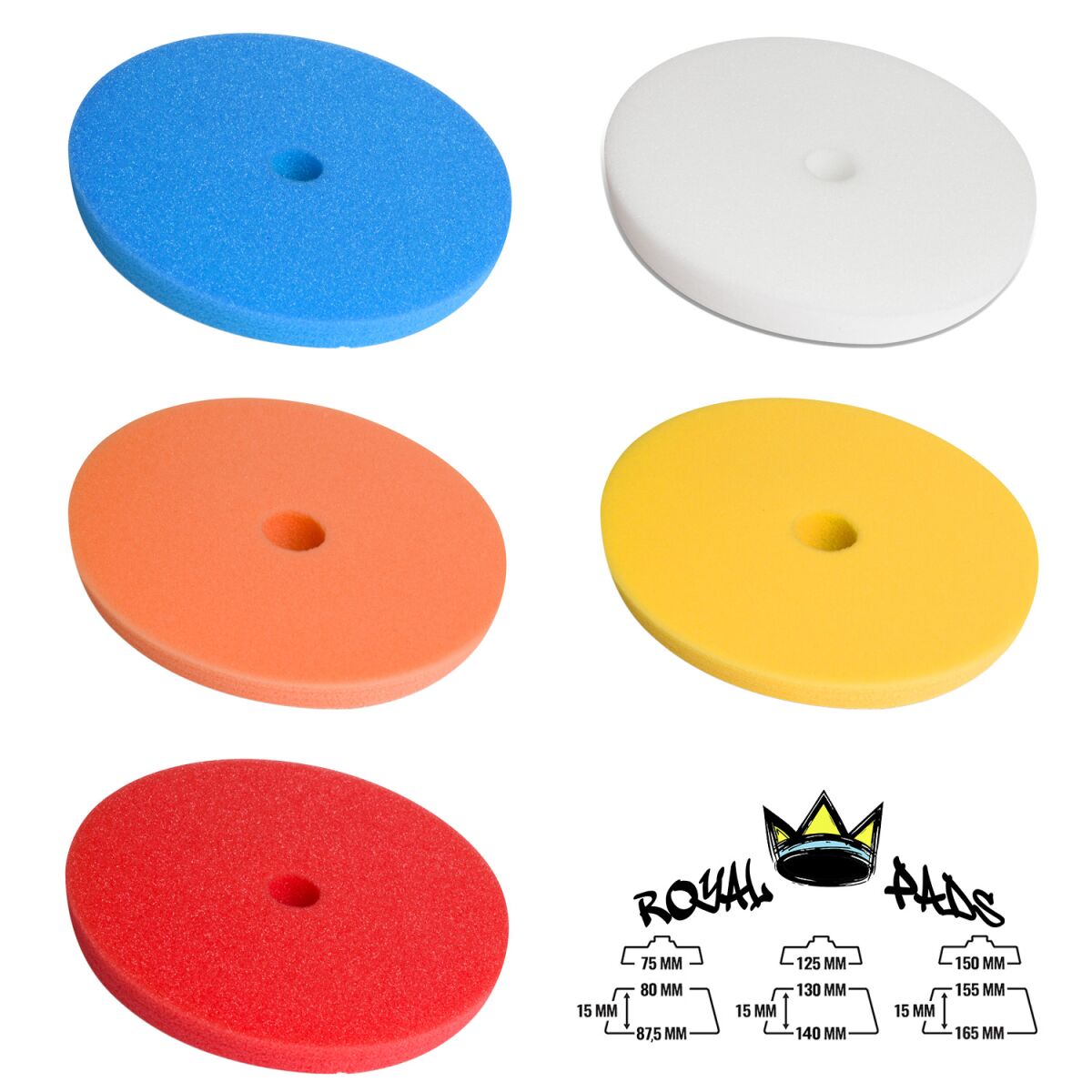 Royal Pads - THIN Polierpad 5 Härtestufen in 3 Größen wählbar