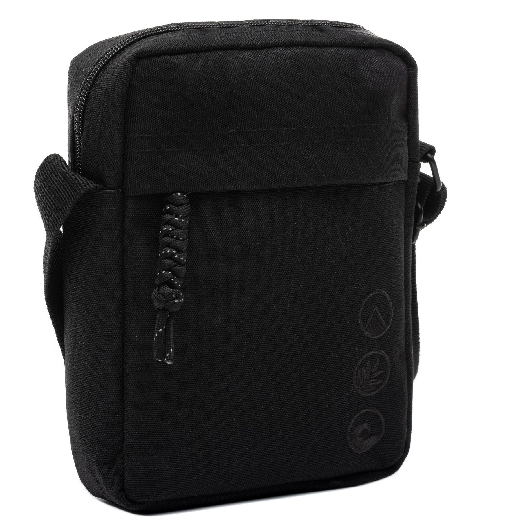 SONS OF ALOHA Umhängetasche OAHU, Umhängetasche, Cross-Body Bag wasserabweisend, recyceltes PET, schwarz