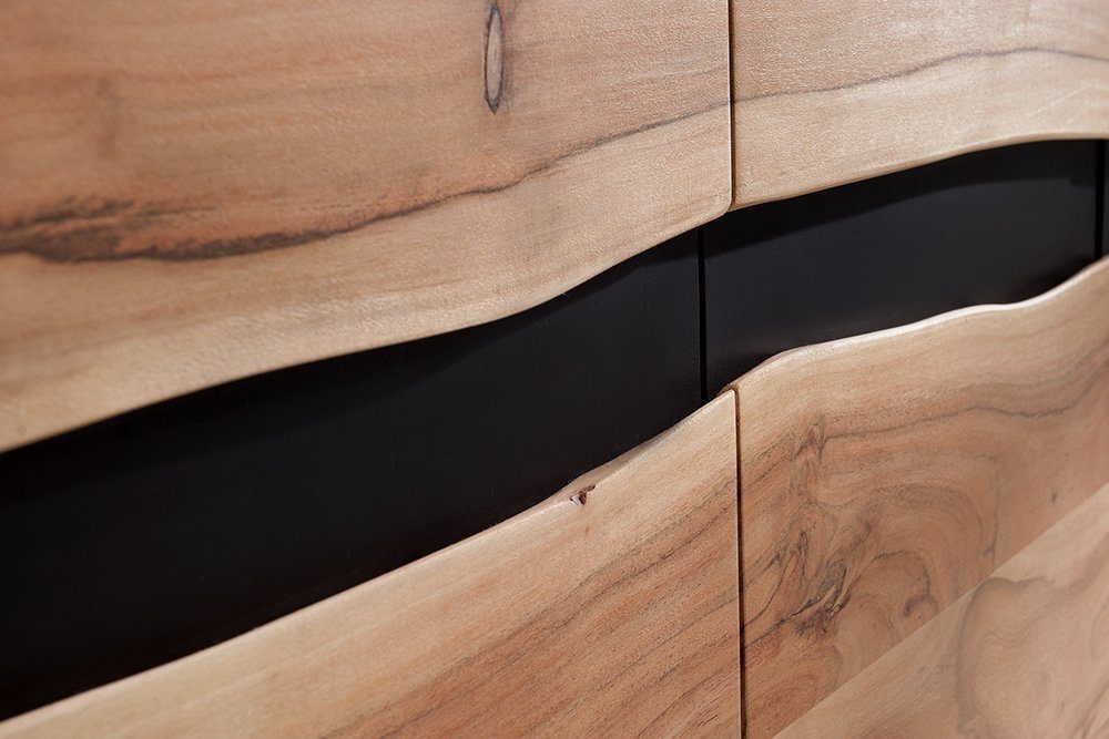 riess-ambiente Sideboard AMAZONAS 150cm natur, Massivholz · Anrichte · Baumkante · Akazie · Kommode · Wohnzimmer