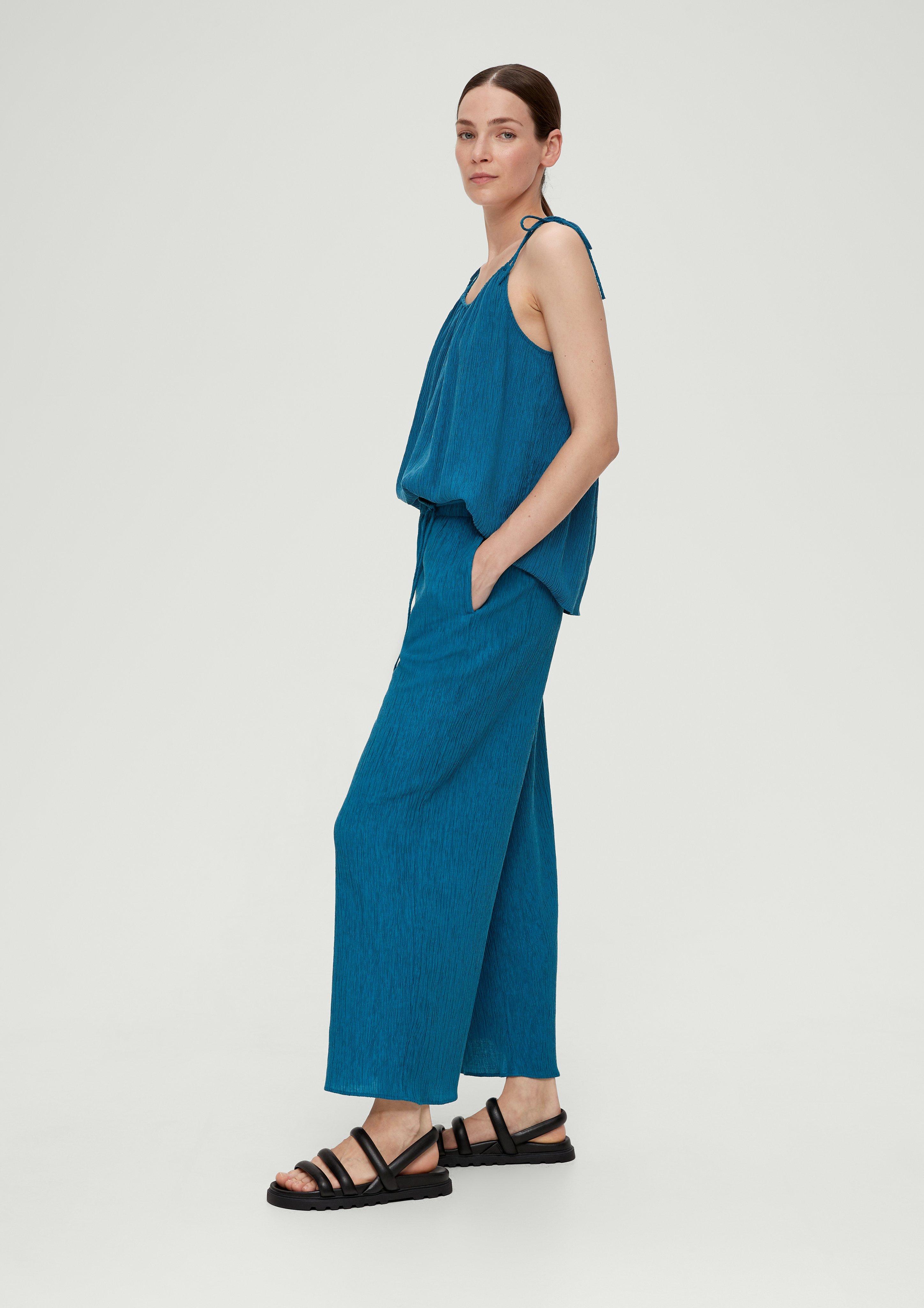 Loose: Culotte mit Crinkle-Struktur  2132314-6768