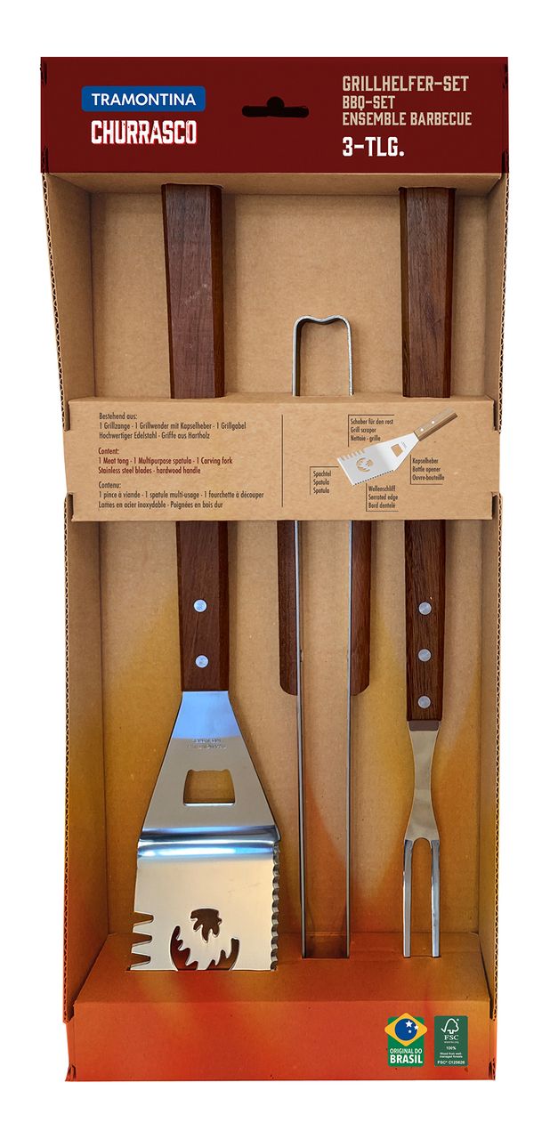 Tramontina Grillhelfer-Set, 3-tlg.