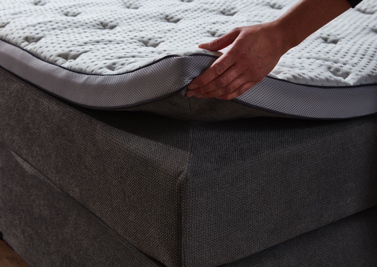 Sun Garden Boxspringbett Portage mit Bettkasten Anthrazit 180 x 200 cm