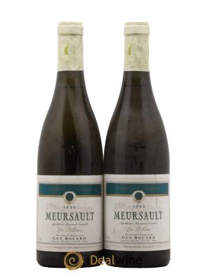 Meursault Les Pellans Guy Brocard 1999 - Lot de 2 Bouteilles