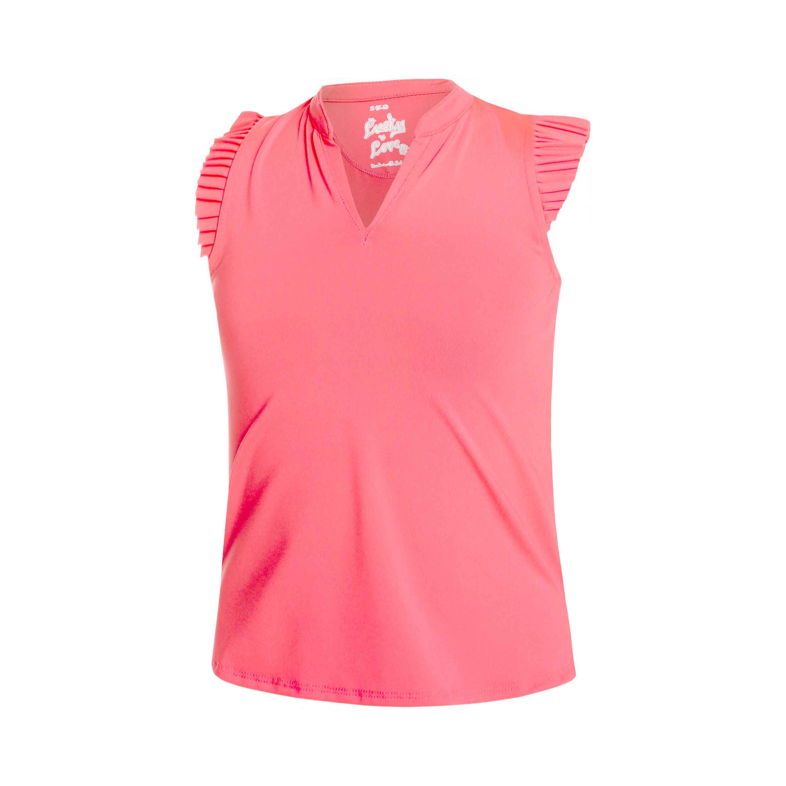 Pleat Me Up Tank-Top Mädchen - Koralle