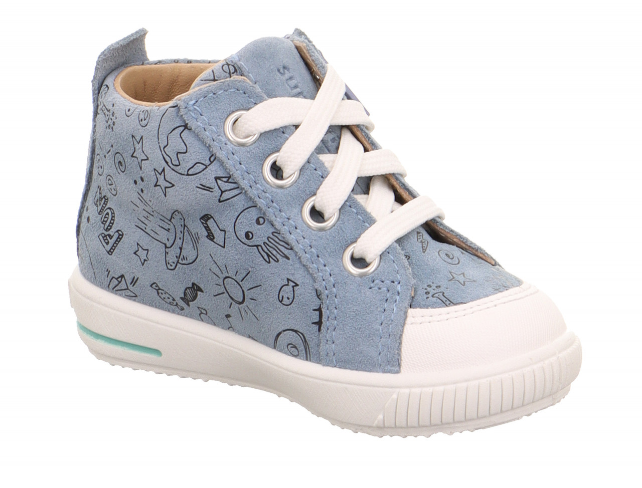 MOPPY - Blau/WeissSneaker low mit Reißverschluss