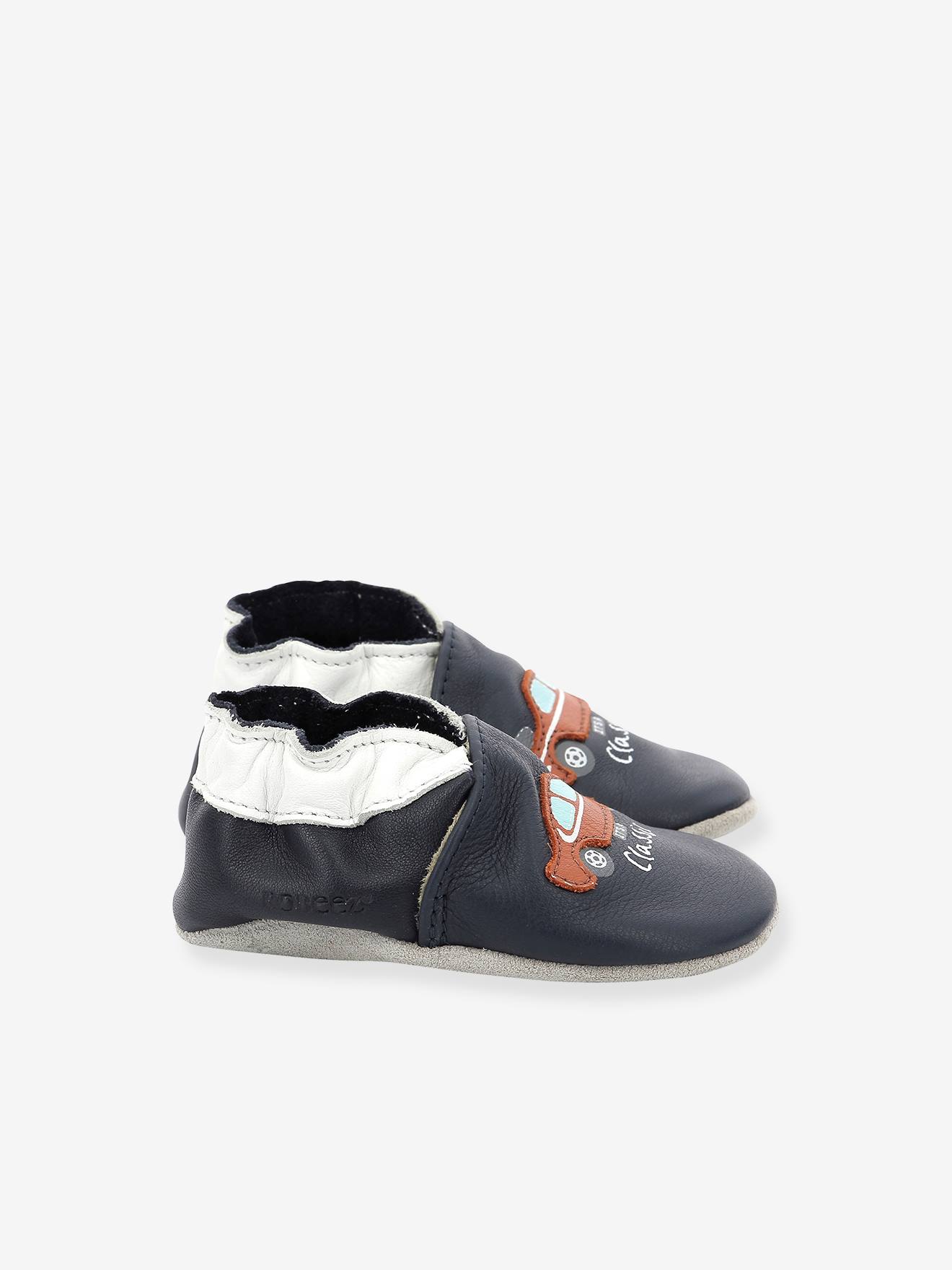Robeez Baby Krabbelschuhe CLASSICAR ROBEEZ, pflanzlich gegerbt - marine
