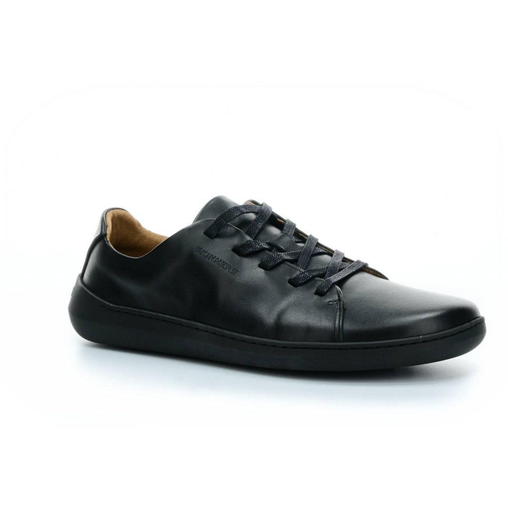 Skinners Walker II Leather Black/Black Barfußsneakers