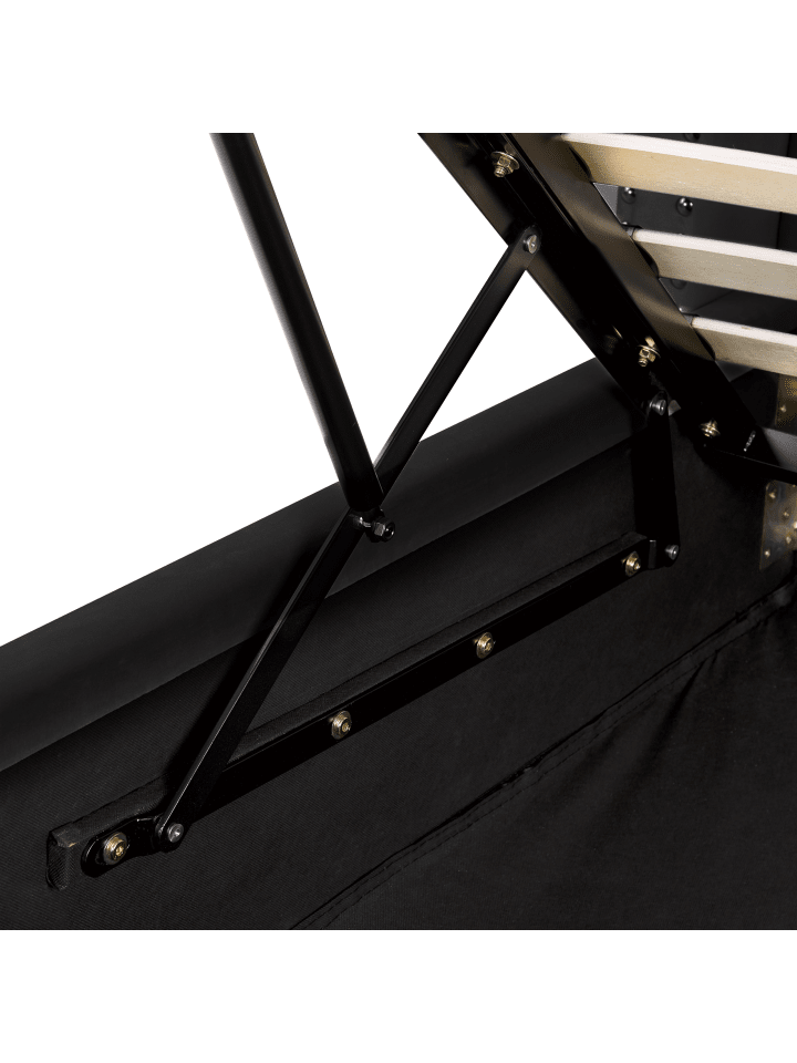 Beliani Doppelbett LUBBON in Schwarz/Silber - (W) 210 x (H) 144 x (L) 217 cm günstig kaufen onesize