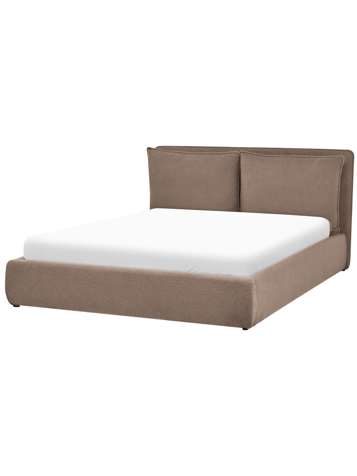 Beliani Doppelbett BAJONNA in Beige - (W) 184 x (H) 102 x (L) 235 cm günstig kaufen onesize