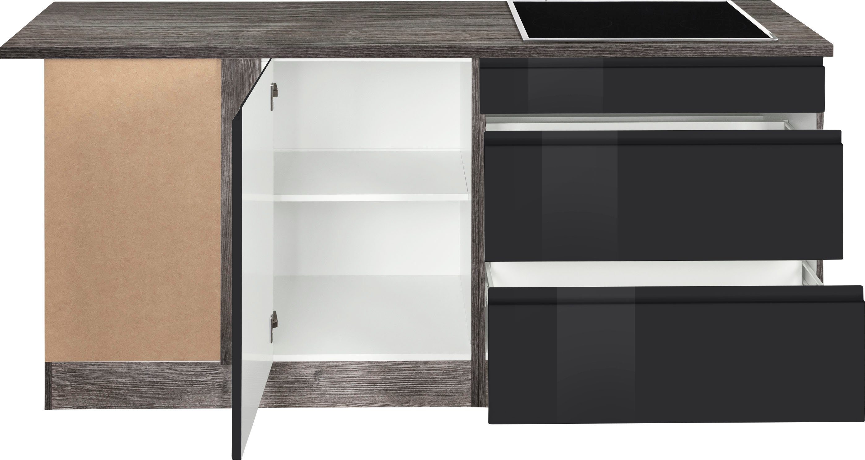 HELD MÖBEL Küche Virginia, Stellbreite 230/190 cm, wahlweise mit Induktion