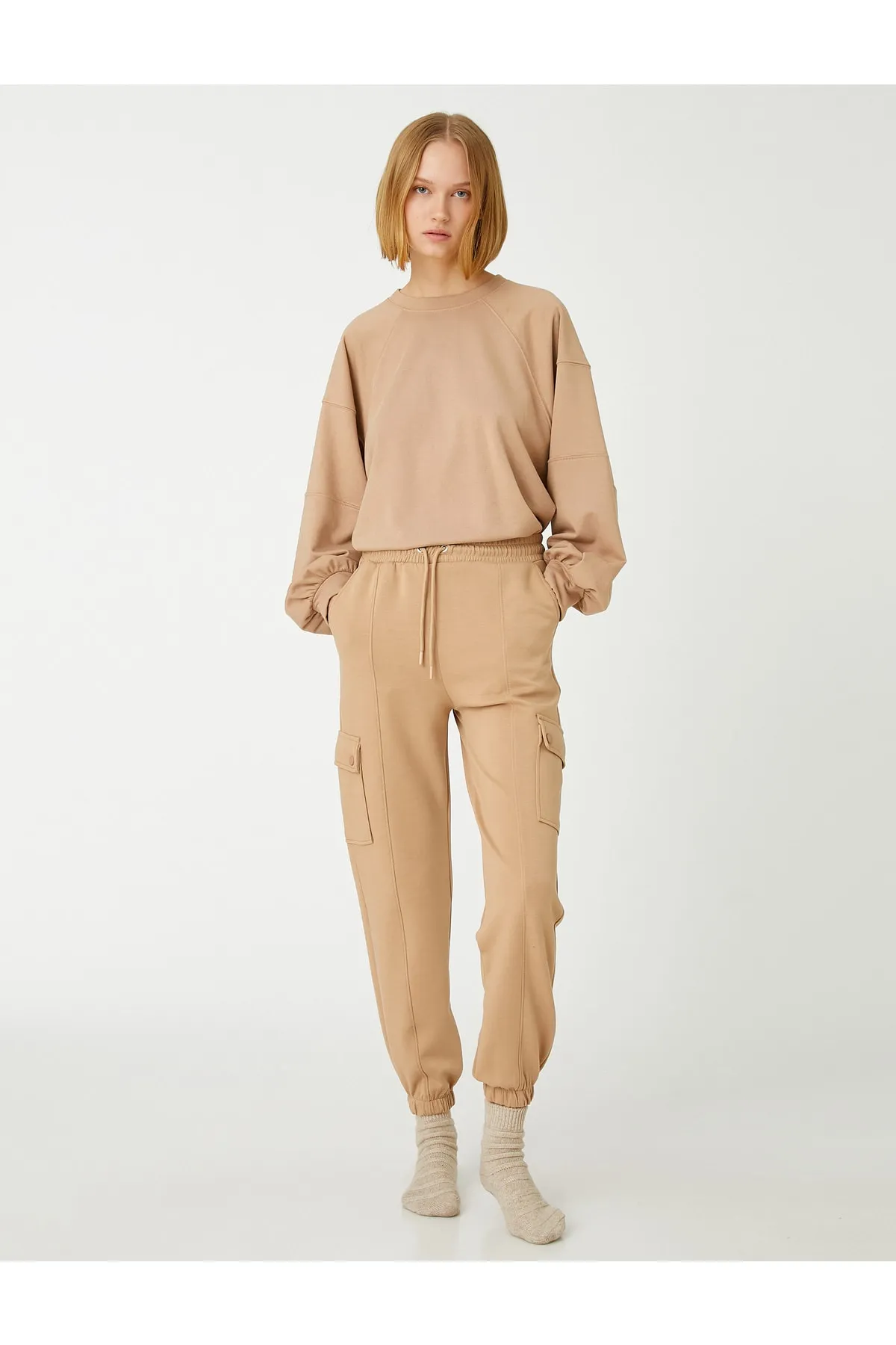 Koton  Jogger-Pyjamahose mit Taschendetail