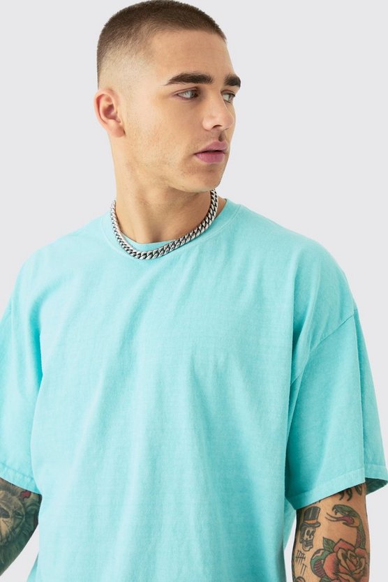 Oversize T-Shirt mit Bhman-Print