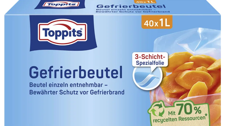 Toppits Gefrierbeutel 1L