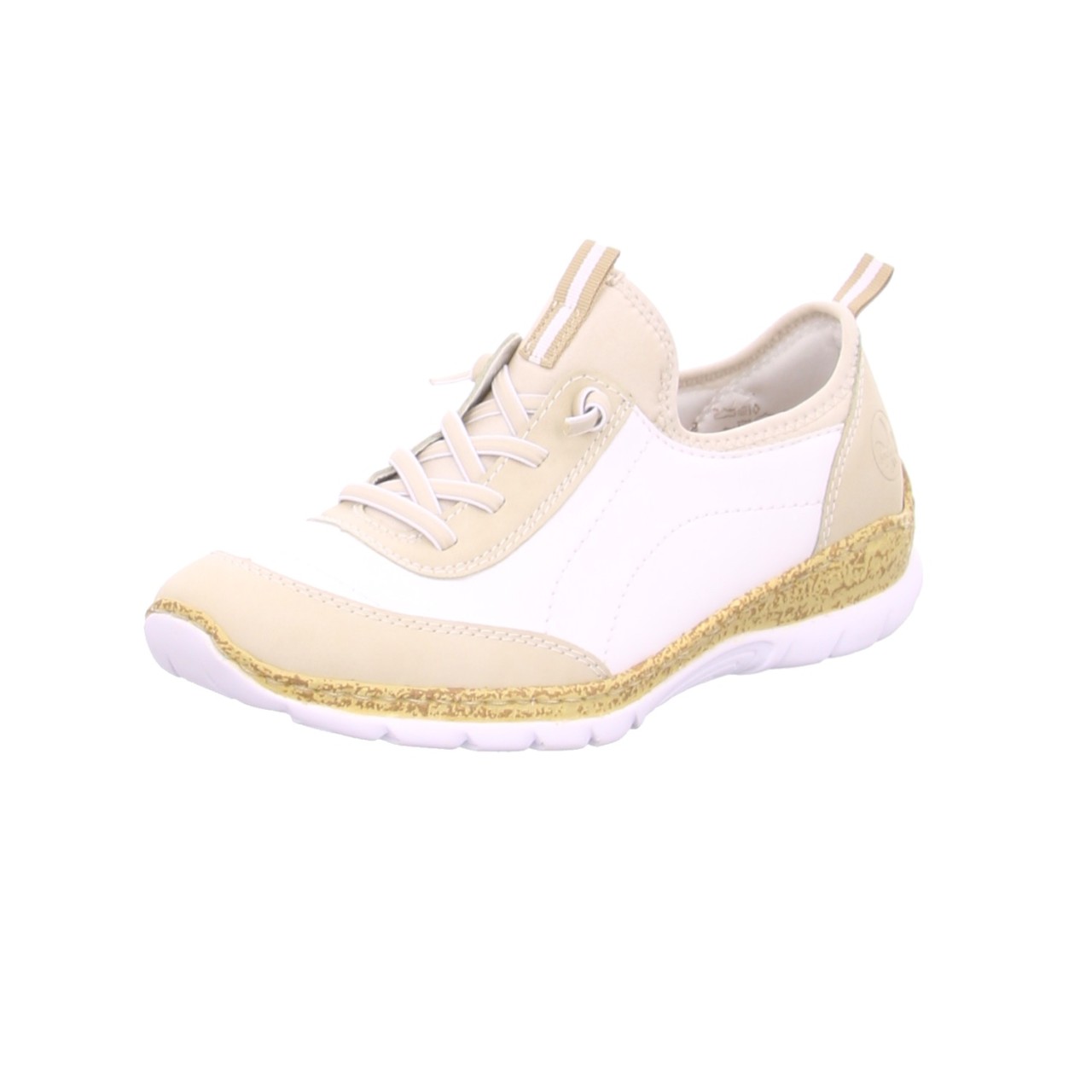 RIEKER Freizeit Schnürer beige