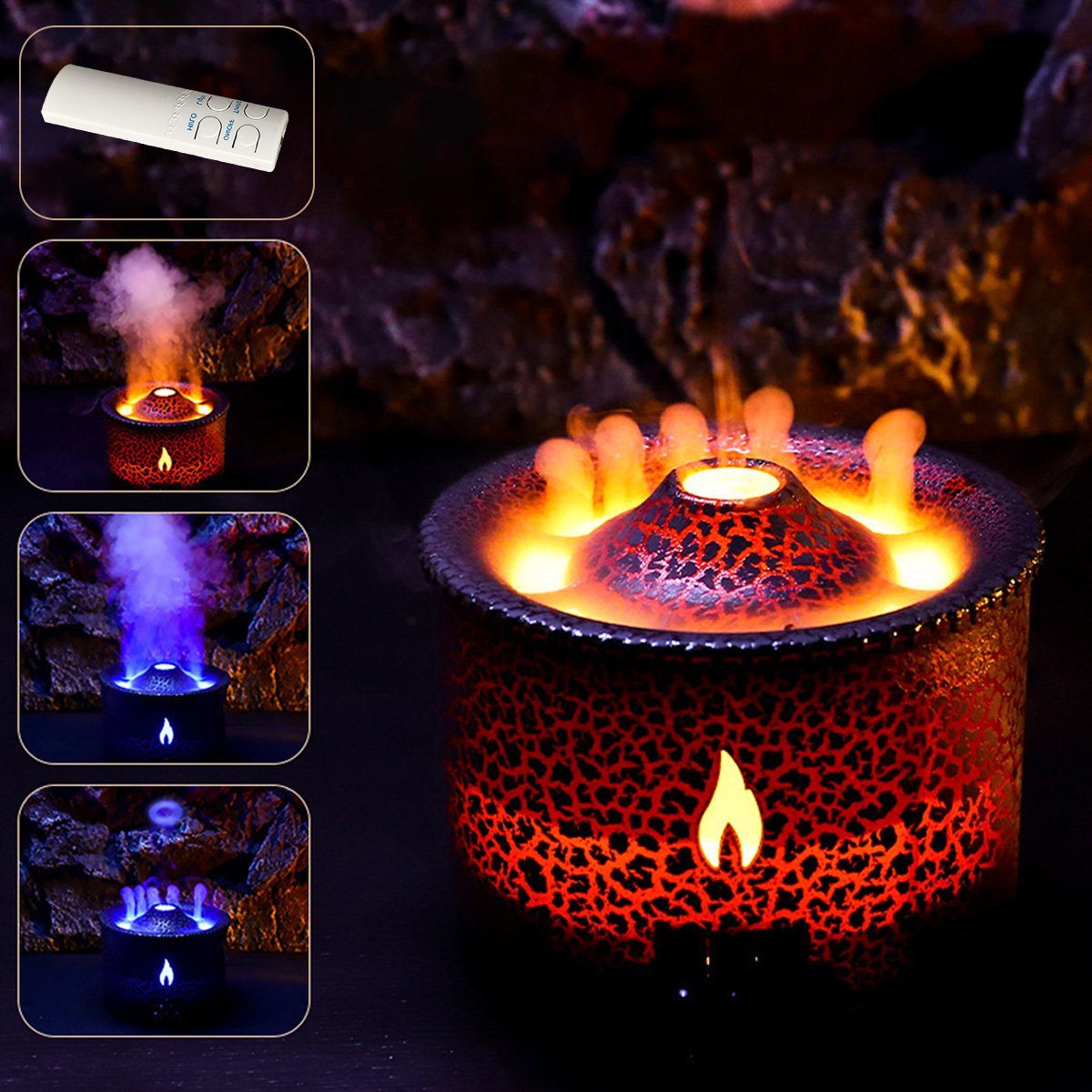 Hikeren Luftbefeuchter Aroma Diffuser mit Nachtlicht,2 Zerstäubungsmodi und Timer,300ml