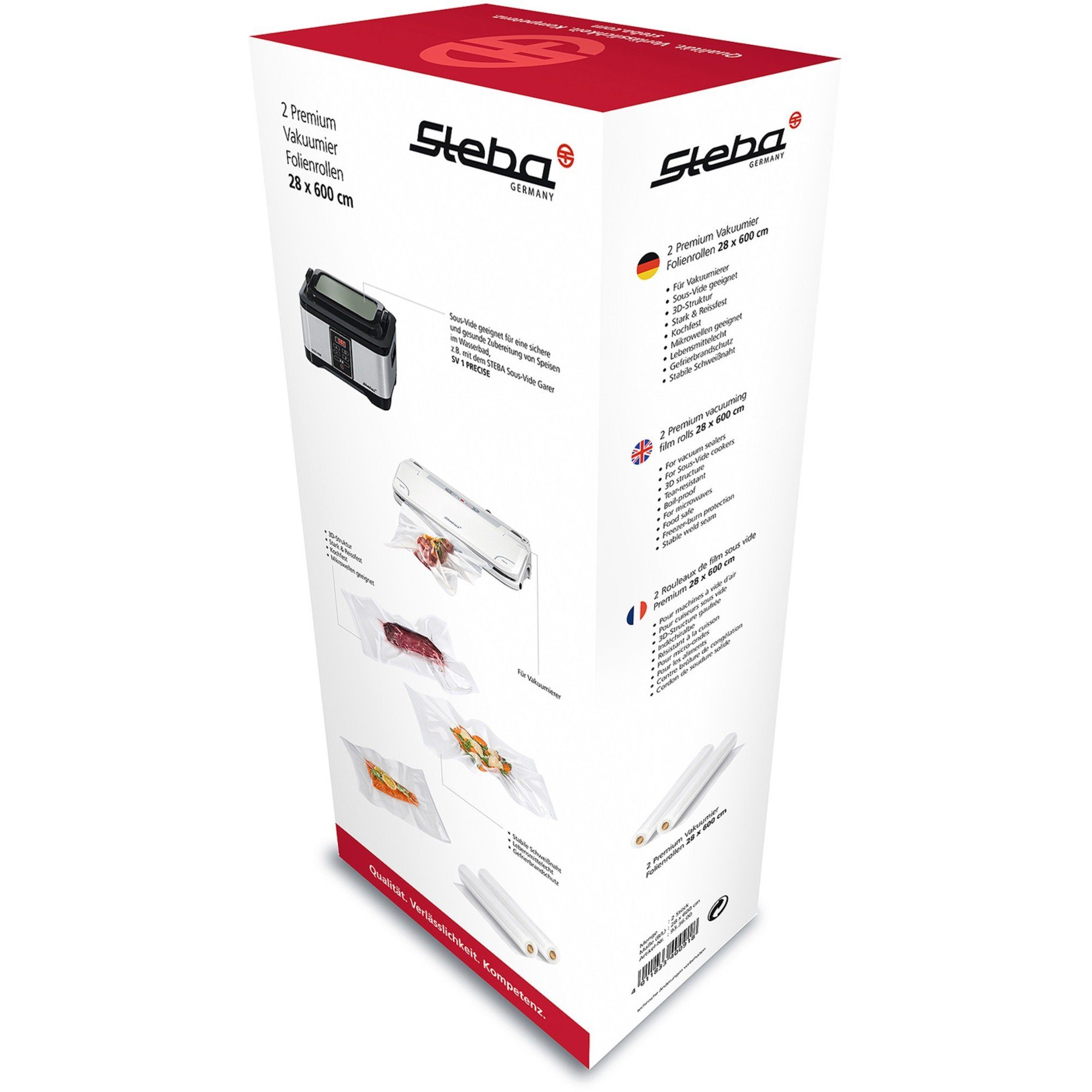 Steba Vakuumierer Steba Vakuumier-Folienrollen 28 x 600cm, (2 Stück)