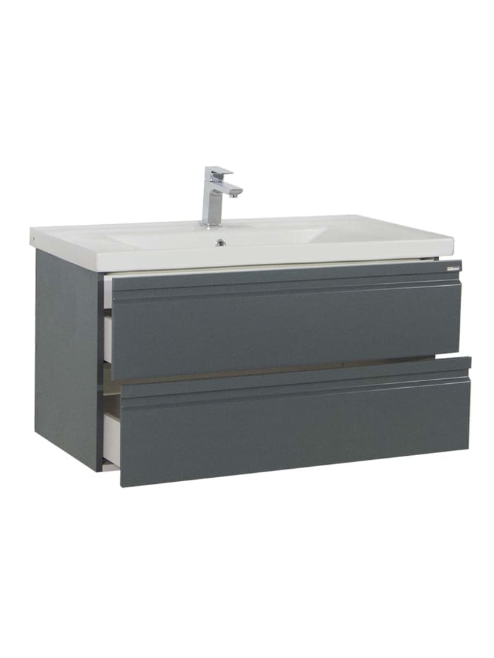 ebuy24 Waschbeckenunterschrank SiloraXL Anthrazit 100 x 46 cm günstig kaufen onesize