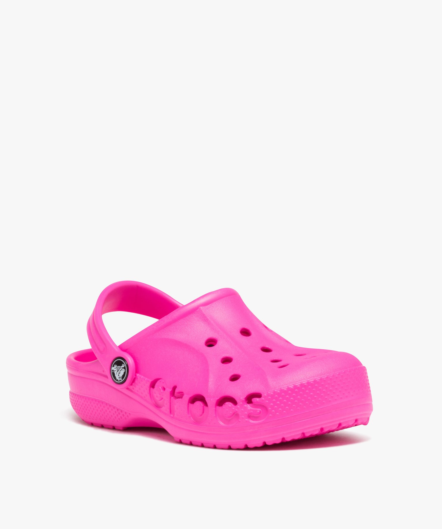 Sabots souples fille unis avec perforations - Crocs rose | GEMO
