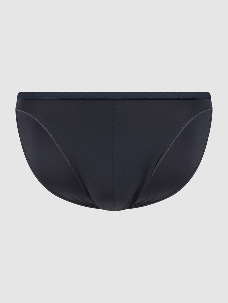 Slip in unifarbenem Design mit elastischem Bund in marineblau