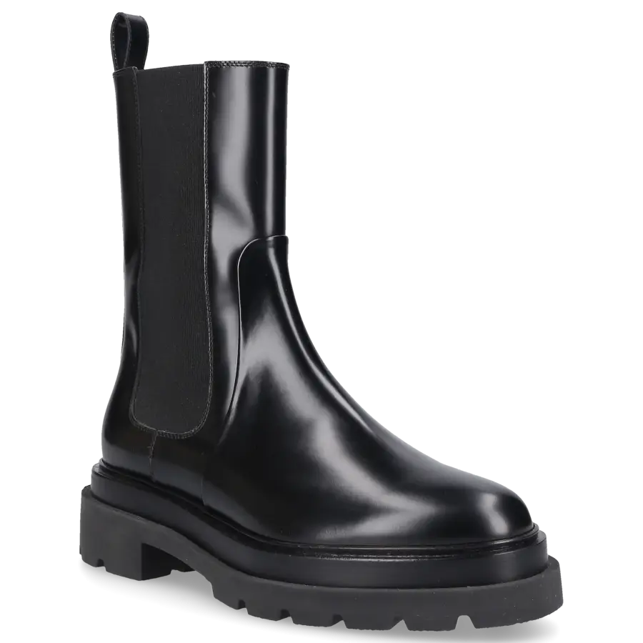 Santoni - Chelsea Boots 59524 Kalbsleder - schwarz