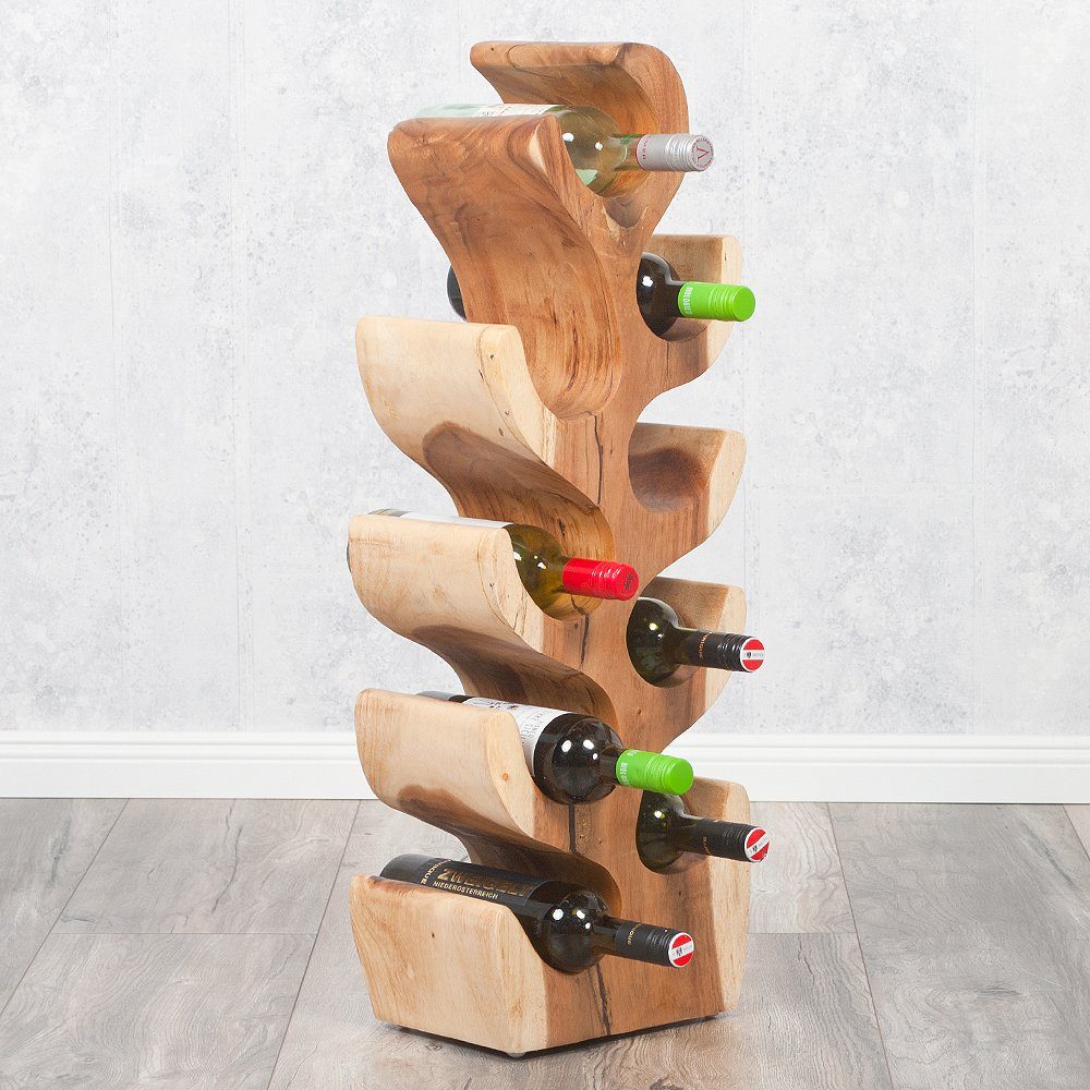 LebensWohnArt Weinregal Weinregal Flaschenhalter BOTOL-M ca. H80cm Suar