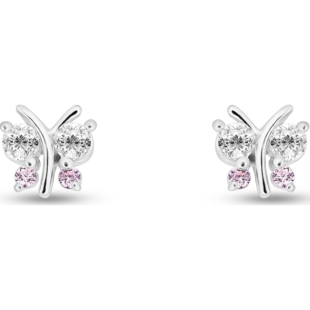FAVS Boucles d'oreilles à fermoir à poussette 925 Argent Boucles d'oreilles