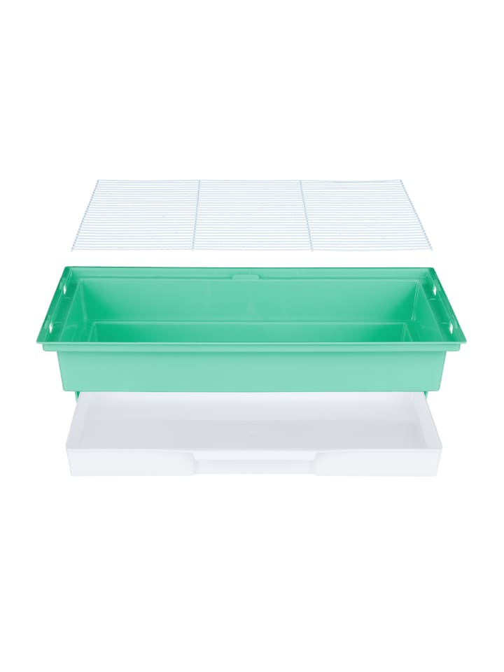 relaxdays Vogelkäfig in Grün - (B)46,5 x (H)56,5 x (T)35,5 cm günstig kaufen onesize