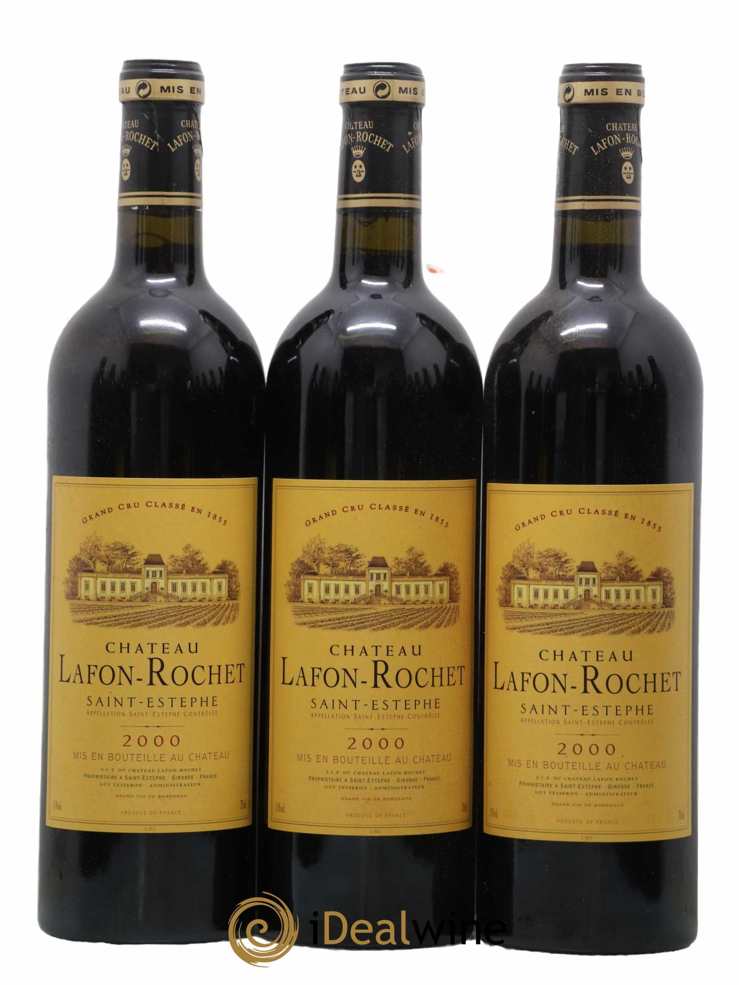 Château Lafon Rochet 4ème Grand Cru Classé  2000 - Lot de 12 Bouteilles