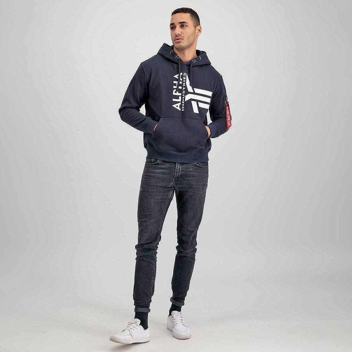 Half Logo Foam Hoody