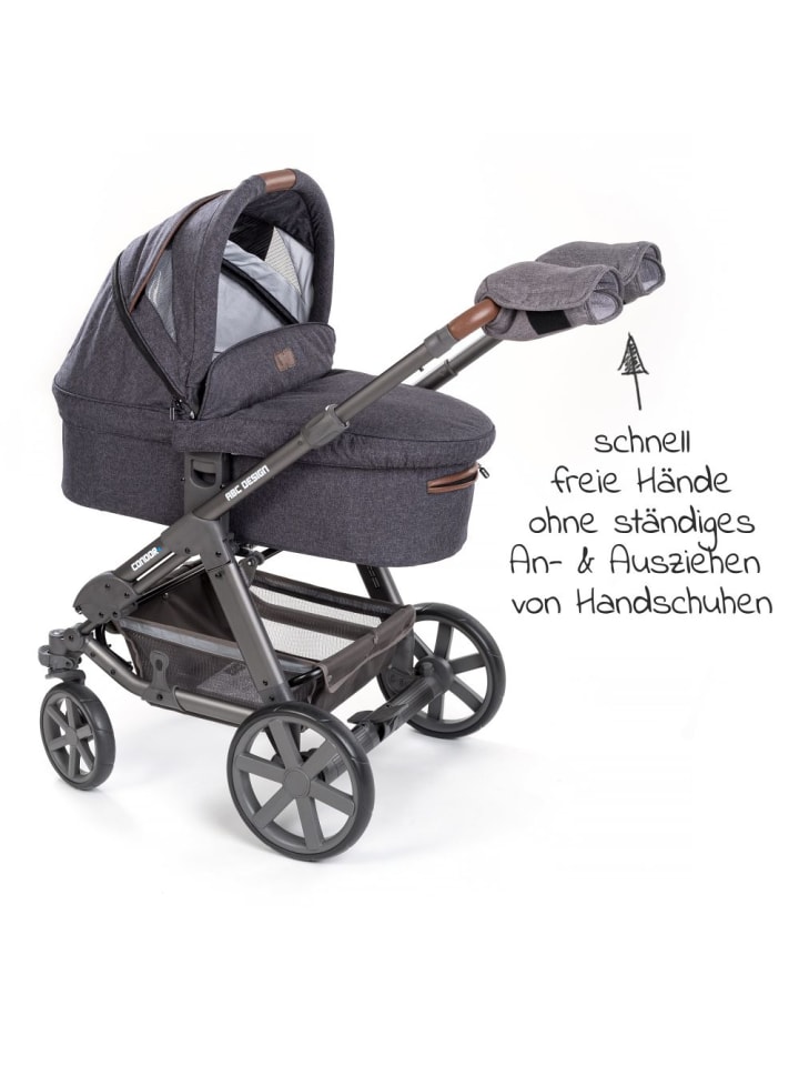 LaLoona Deluxe Handschuhe / Handwärmer für Kinderwagen in grau günstig kaufen onesize