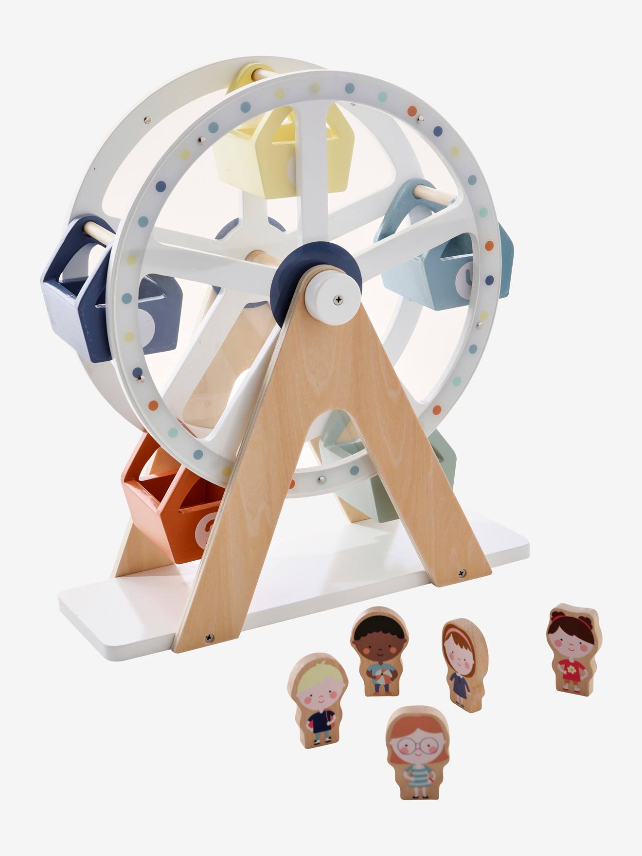 La grande roue des amis des petits en bois FSC® blanc
