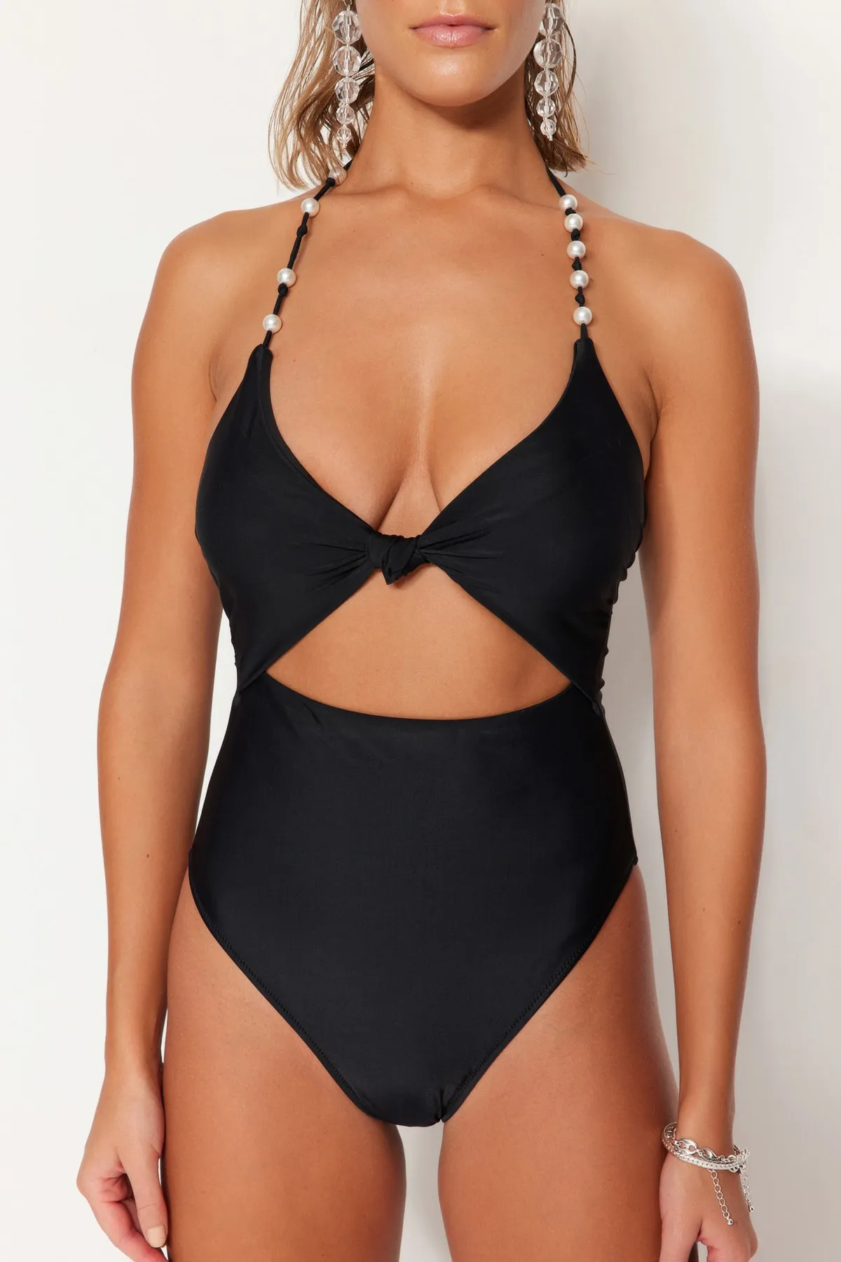 Trendyol Collection  Badeanzug - Schwarz - Unifarben