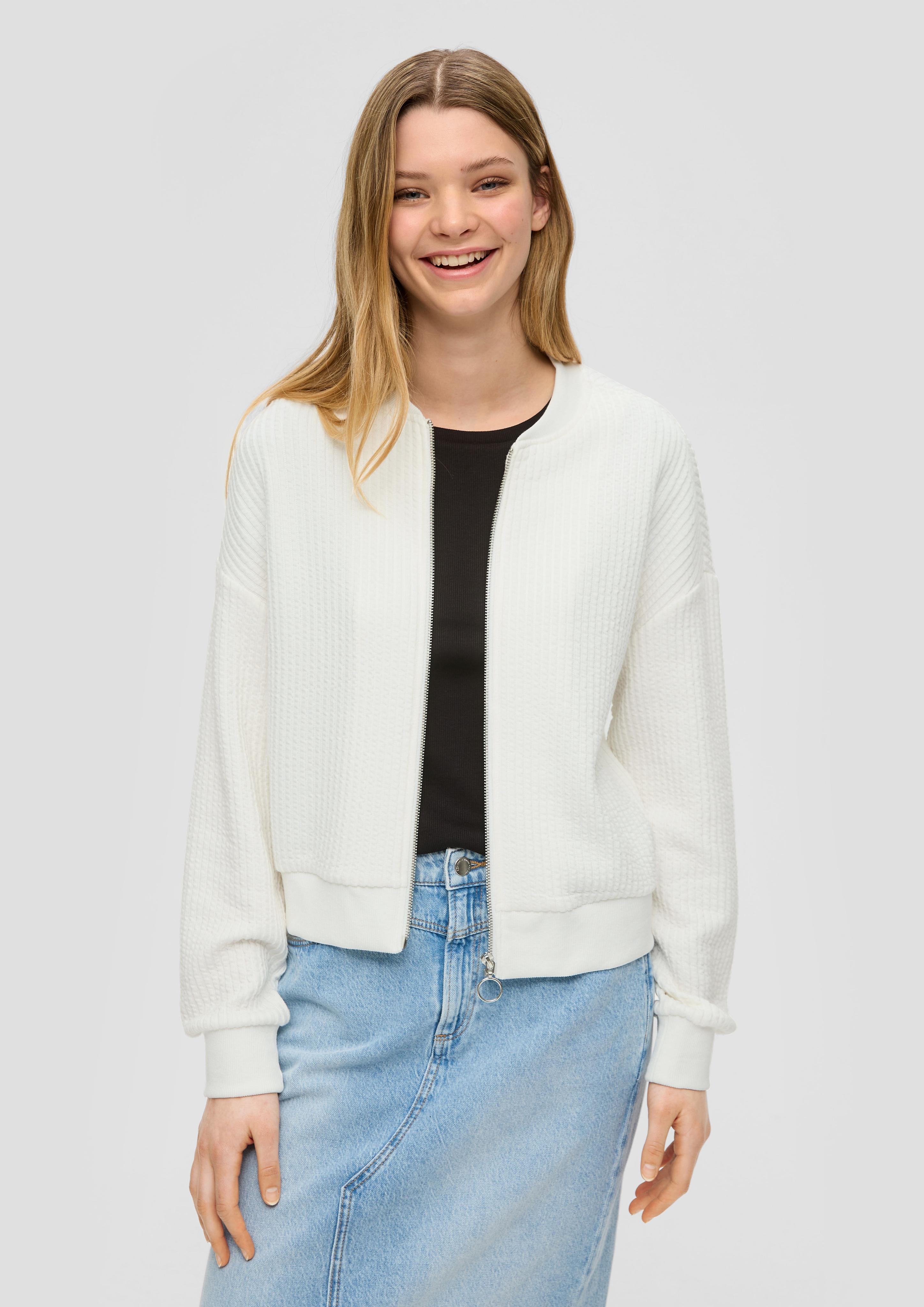 Blouson in gerippter Sweat-Qualität  2154128-0200