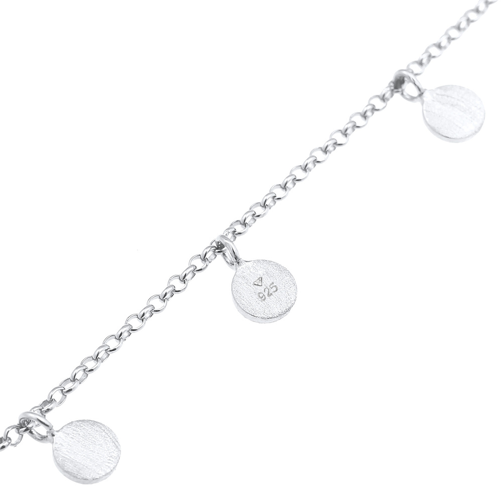 Elli Elli Bracelet Cercle Plaquettes Pièces de Monnaie Géo Basic Ajustable Bracelet Fe Bracelet