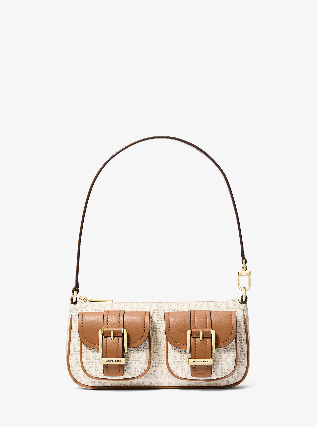 Zoe Small Signature Logo Pochette - VANILLA/ACORN