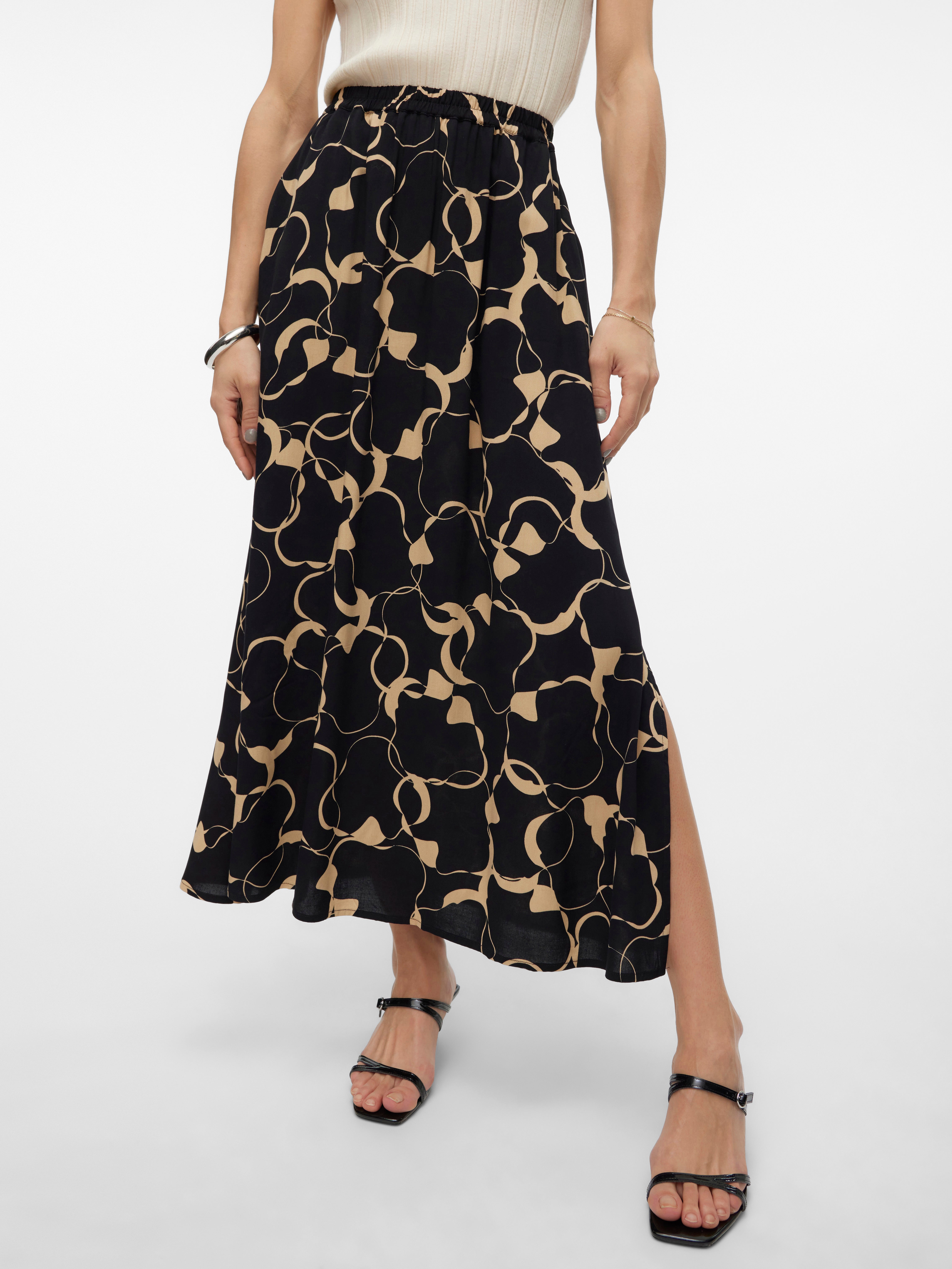 VMEASY Hohe Taille Langer Rock