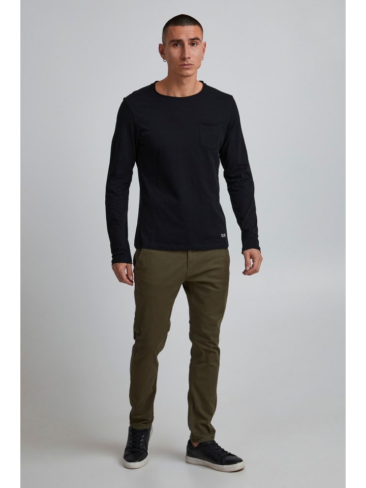 BLEND Chinohose BHNATAN pants - 20703472  Chinohose Slim Fit mit Gürtelschlaufen in Grün günstig kaufen