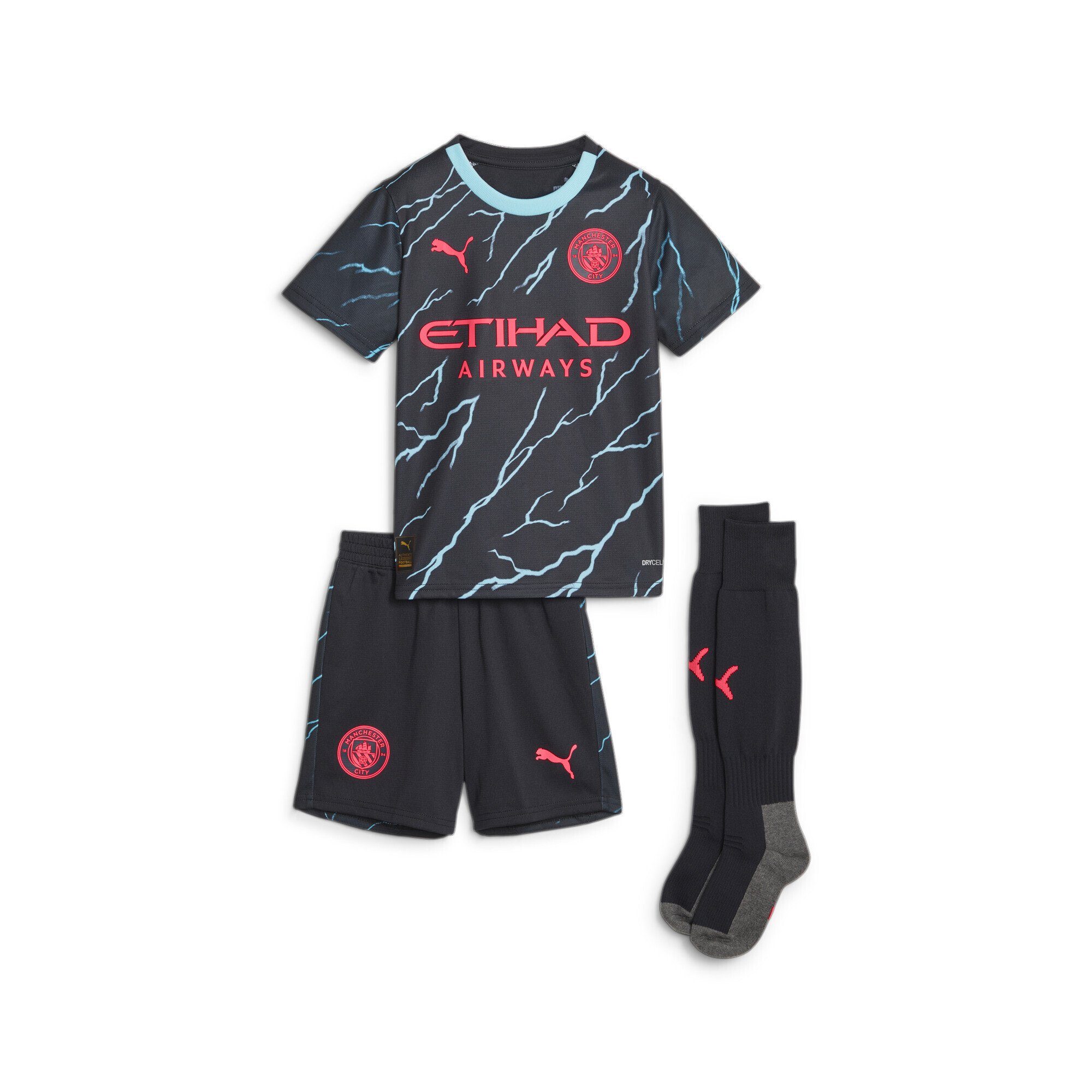 PUMA Trainingsanzug Manchester City 23/24 Ausweichtrikot Mini-Kit Kinder