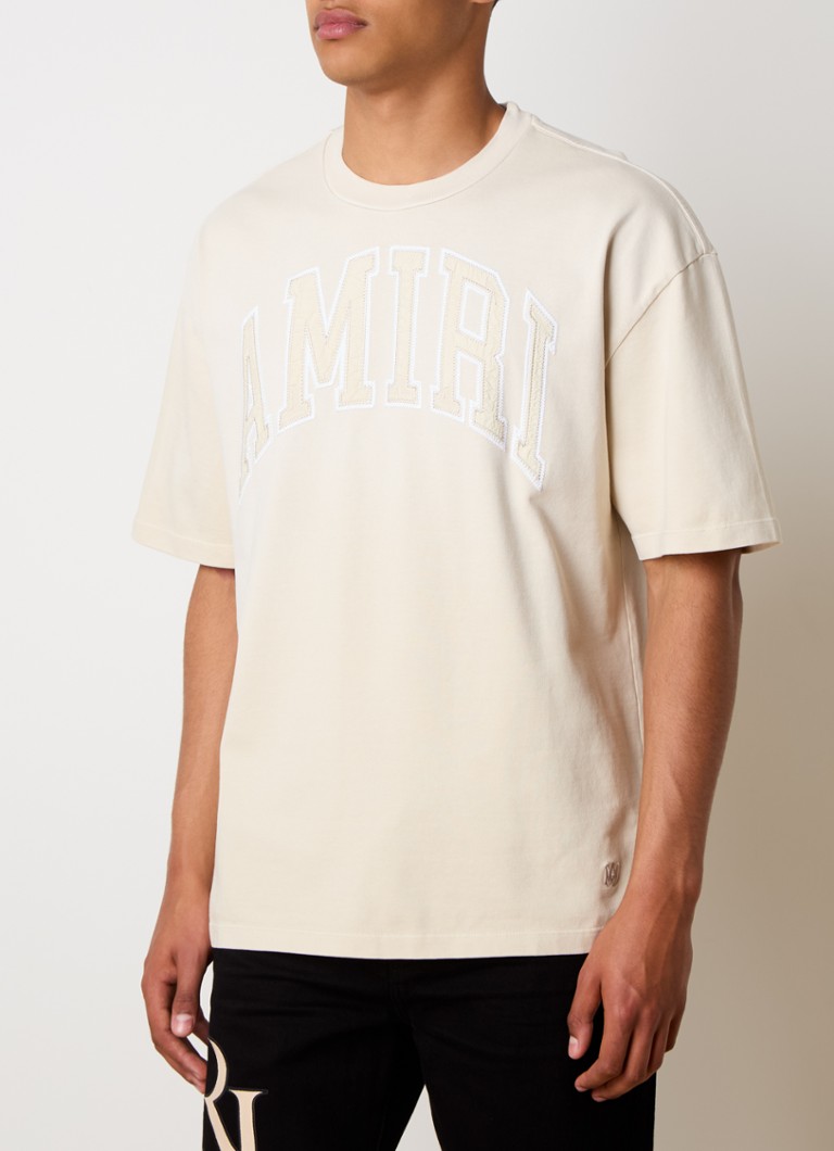 AMIRI Vintage túlméretezett póló logós hímzéssel