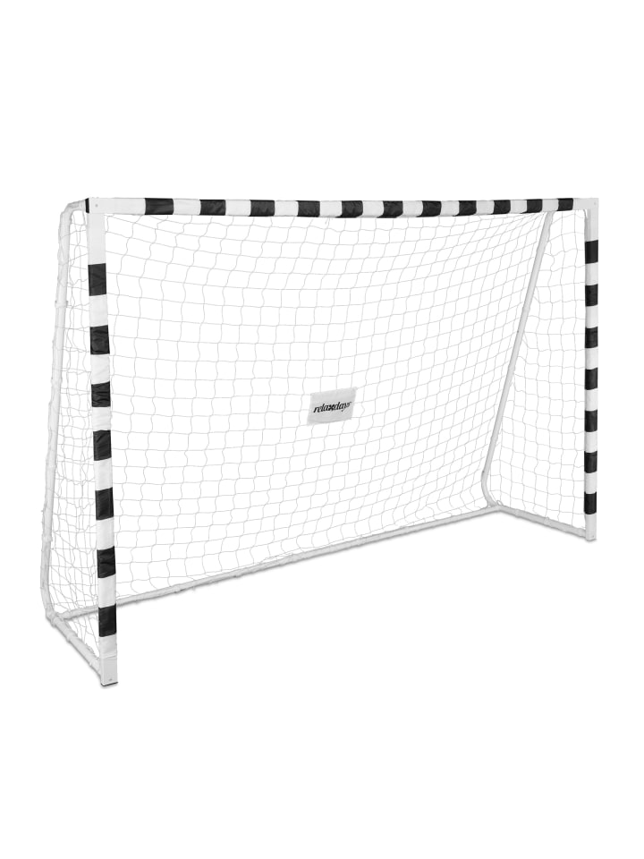 relaxdays Fußballtor in Weiß/ Schwarz - (B)300 x (H)200 x (T)90 cm günstig kaufen onesize
