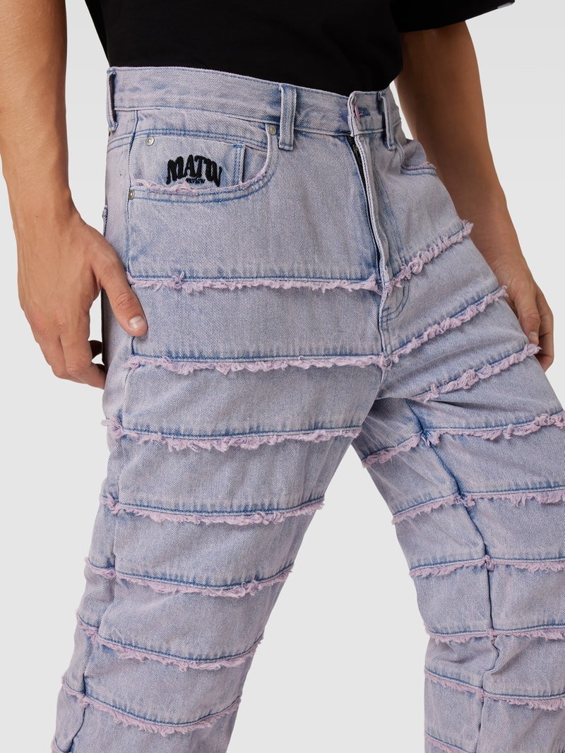 Jeans im 5-Pocket-Design - MATX x REVIEW in hellblau