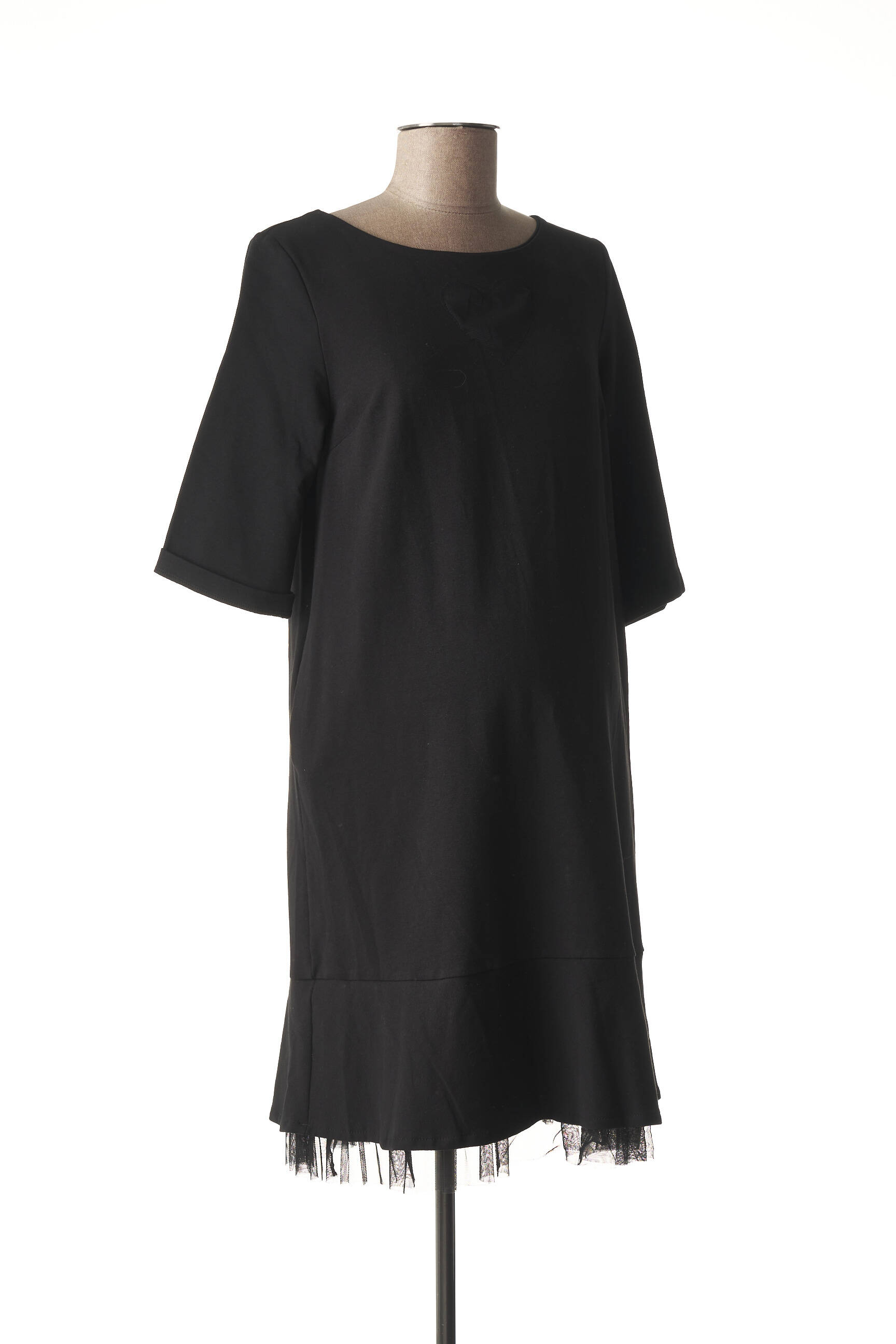 Menonove Robes Maternite Femme couleur noir