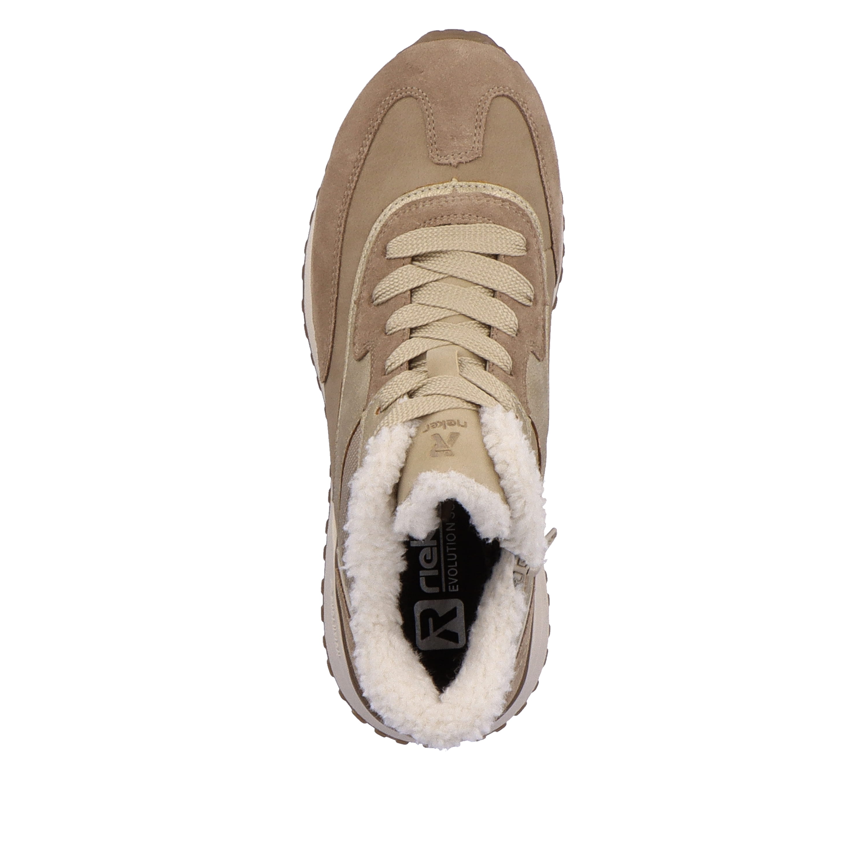 Rieker Damen Sneaker High champagner beige