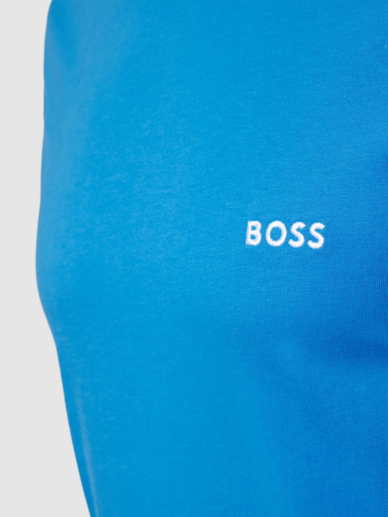 T-Shirt mit Label-Stitching im 3er-Pack in royalblau